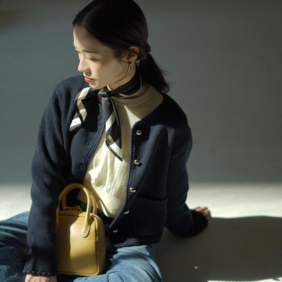 Shinzone（シンゾーン） ブークレ ニット ジャケット 25SMSNI09