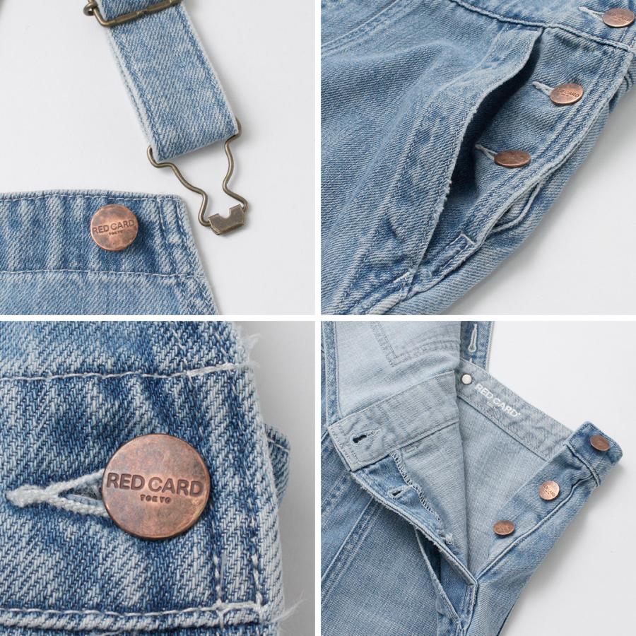 【新品】RED CARD ❤️ デニム オーバーオール サイズMです。 RED CARD（レッドカード） Farm オーバーオール エアロジーンズ