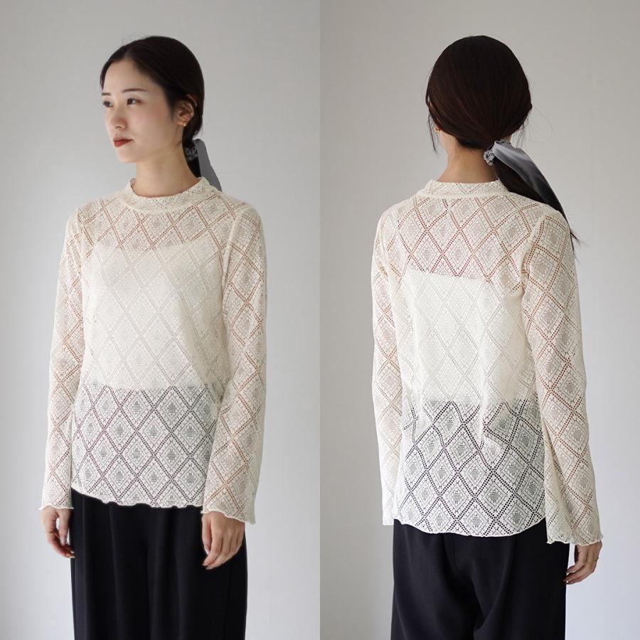 【ホワイト】フレアスリーブレースブラウス whyto ホワイト フレアスリーブ レース ブラウス “flare sleeves lace