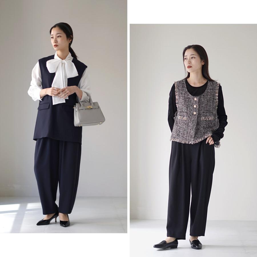 WHYTO（ホワイト） WHYTO.（ホワイト） ラウンド テーパード パンツ