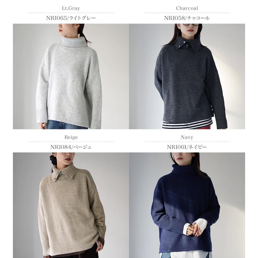 mao made（マオメイド） 別注 2WAY タートルネック ニット