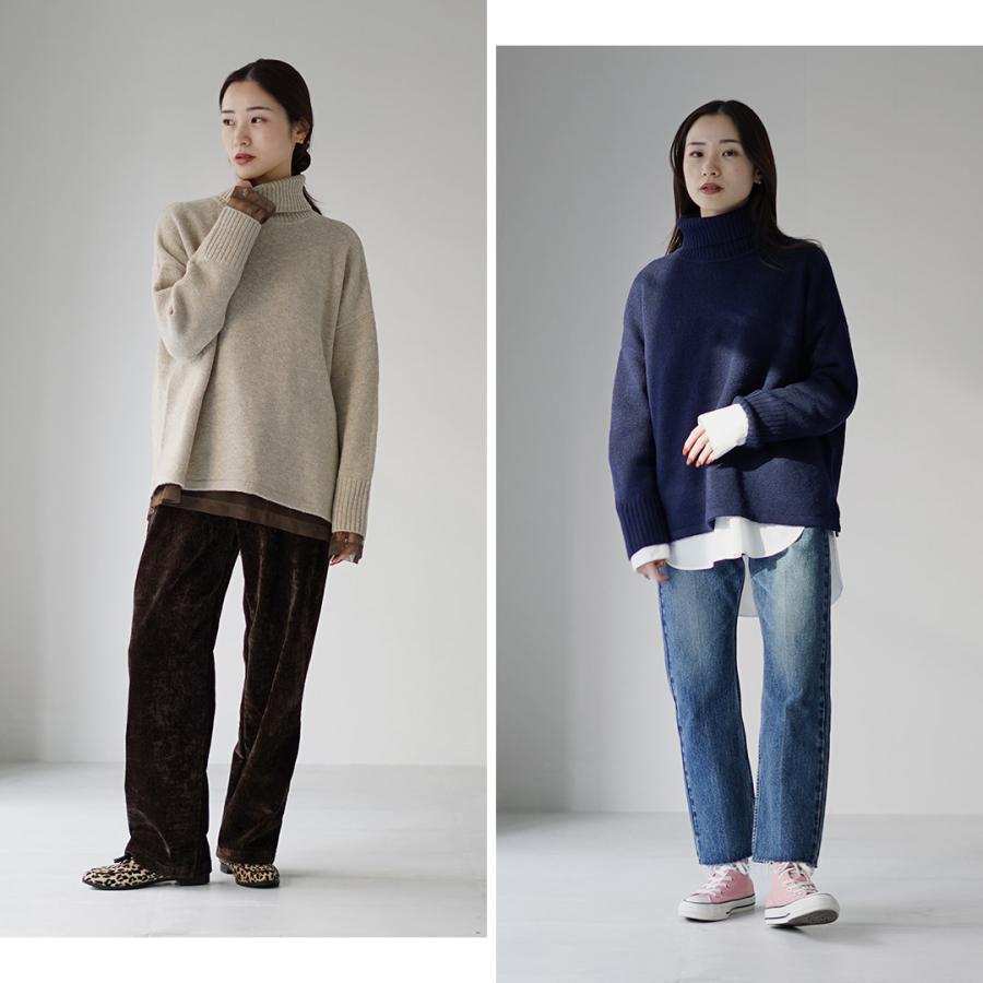 mao made（マオメイド） 別注 2WAY タートルネック ニット