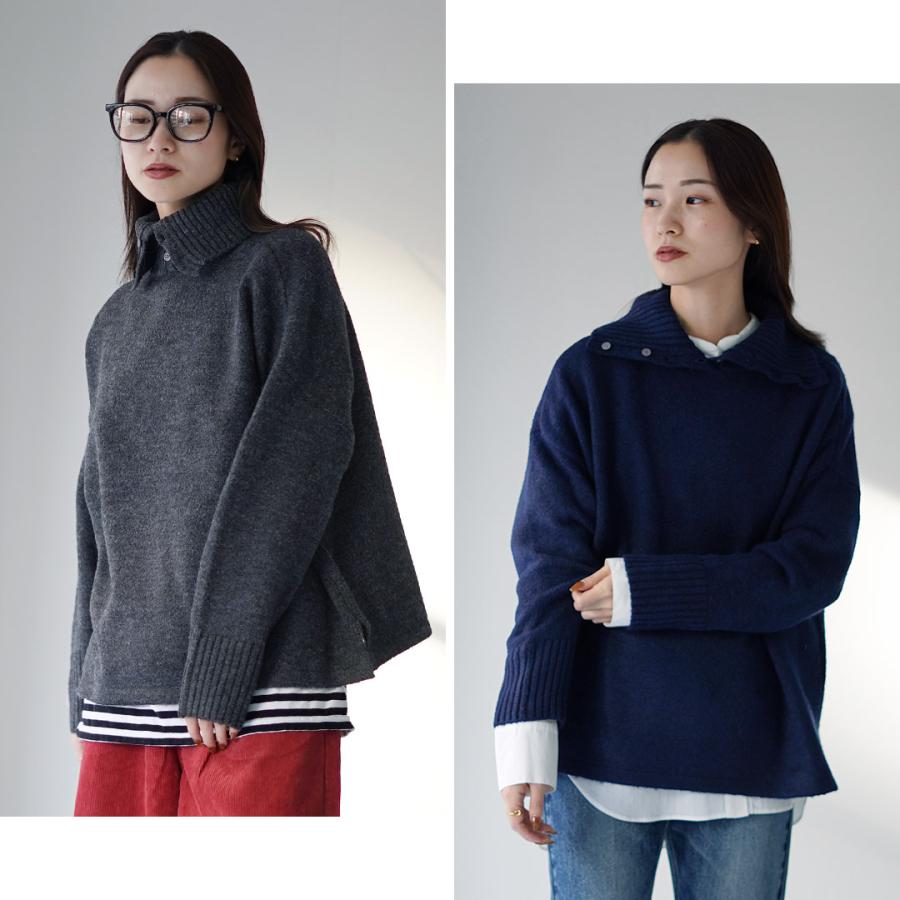 mao made（マオメイド） 別注 2WAY タートルネック ニット