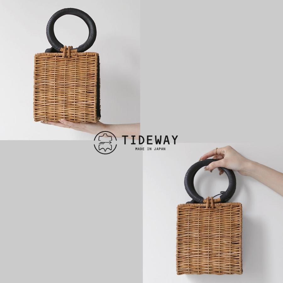 TIDEWAY(タイドウェイ) アラログ×レザーハンドバッグ　かご タイドウェイ TIDEWAY 【TIDEWAY / タイドウェイ】ARUROG L/POCKET