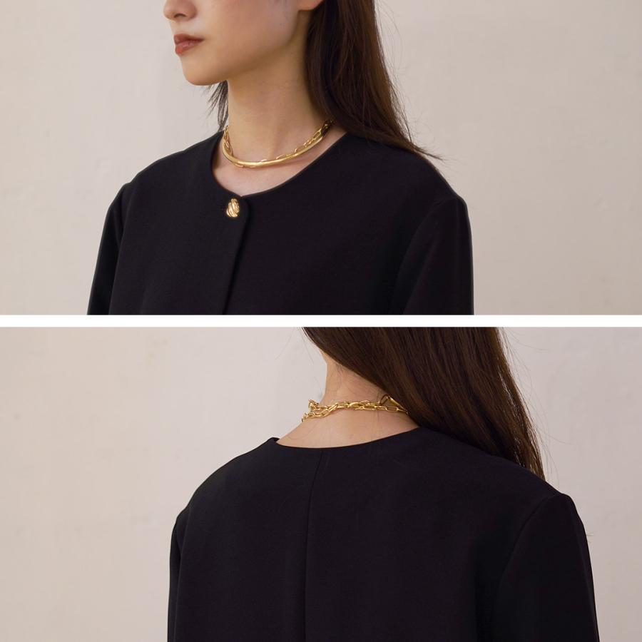 CHIGNON（シニヨン） ラウンドヘムJK / ジャケット ノーカラー