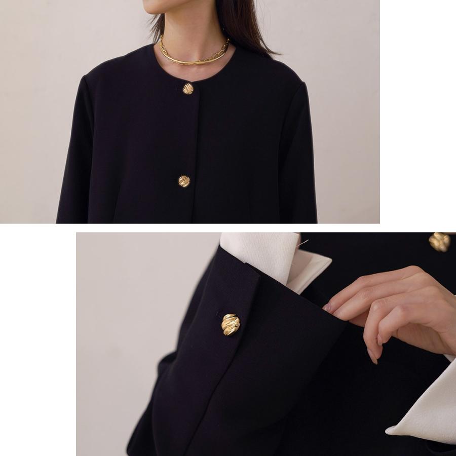 CHIGNON（シニヨン） ラウンドヘムJK / ジャケット ノーカラー