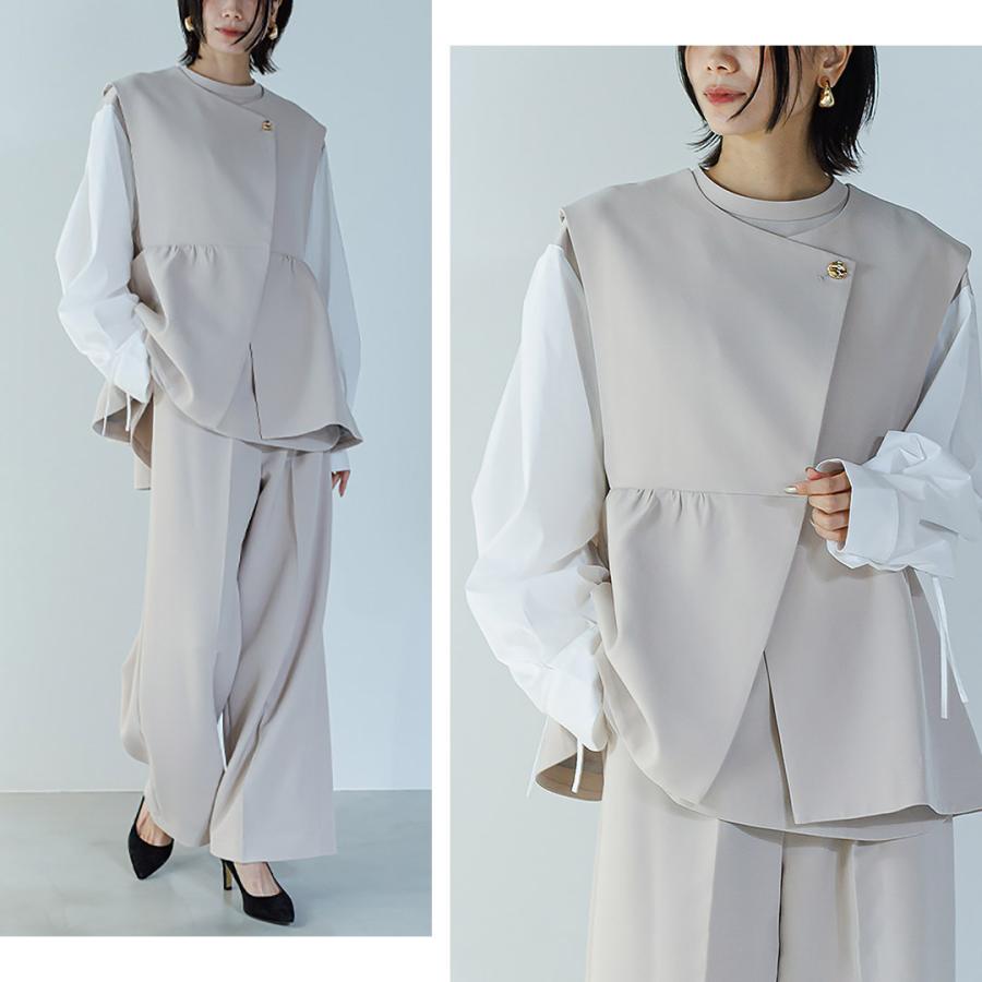 CHIGNON（シニヨン） シャーリングデザインブラウス / レディース 