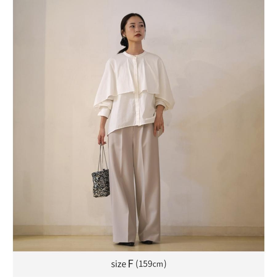 【新品未使用】CHIGNON プリント柄シャツコンビネゾン オールインワン完売品 50％OFF】CHIGNON（シニヨン） レイヤード コンビネゾン｜ROCOCO