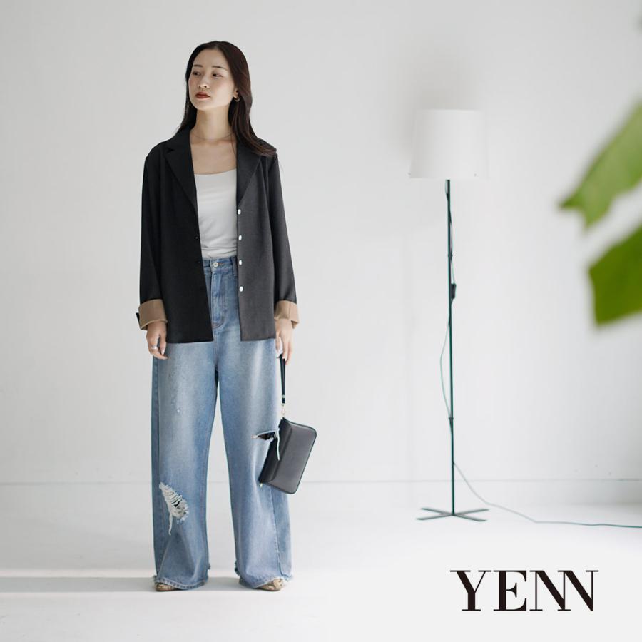 YENN YENN（イェン） リネンミックス シャツジャケット / レディース