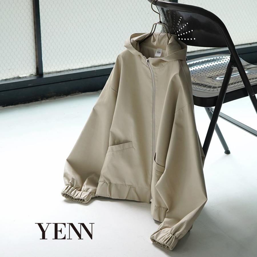 YENN YENN（イェン） フェイクレザー フードジャケット / レディース 