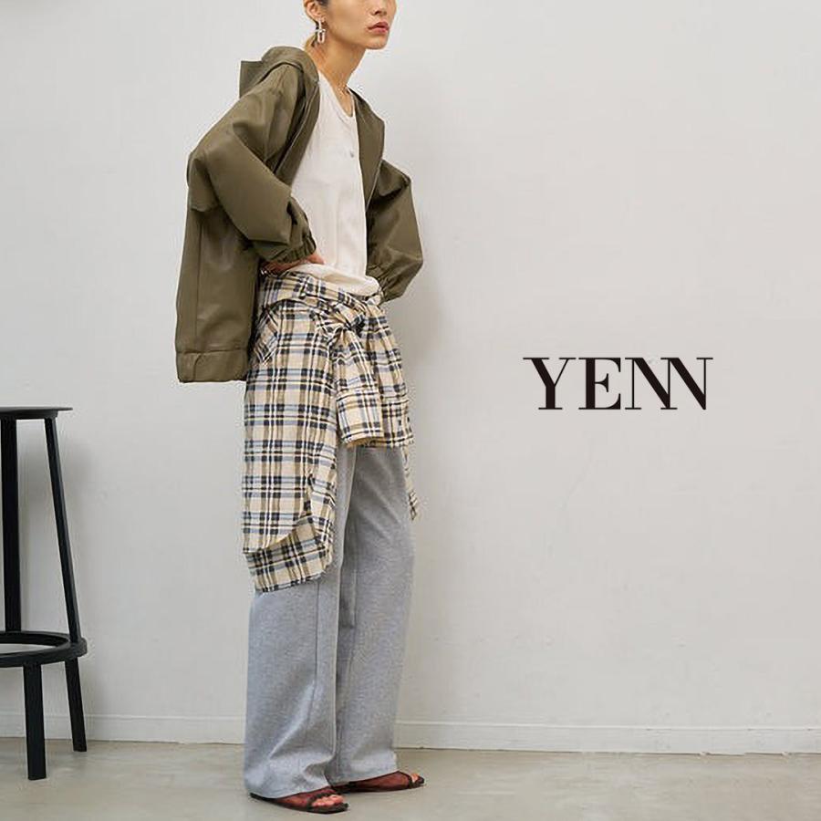 YENN YENN（イェン） フェイクレザー フードジャケット / レディース 