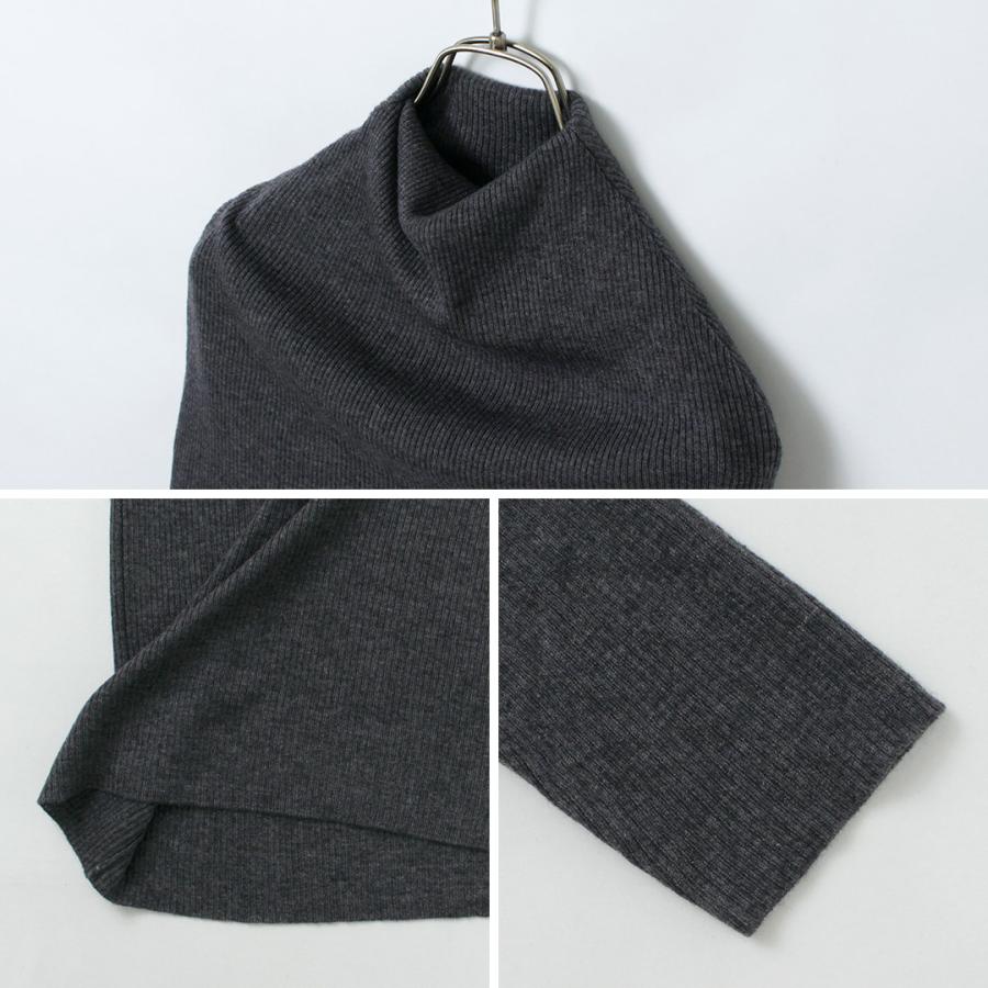 mizuiroind（ミズイロインド） ケープカラー リブプルオーバー