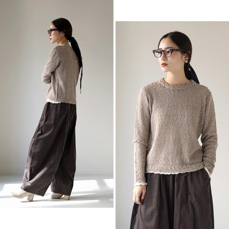 mizuiroind（ミズイロインド） スラブヤーン クルーネック プル