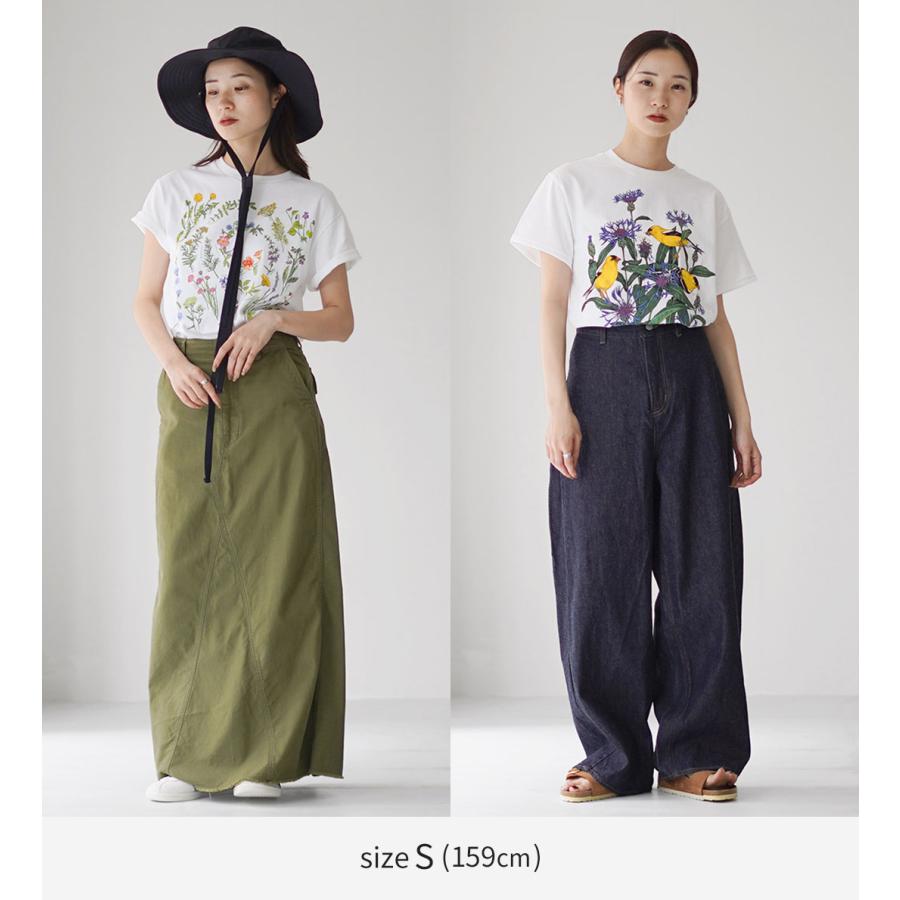 アドミラル フラワープリント　Tシャツ　ブラック　リバティ柄　26SS LIBERTY GRAPHICS（リバティグラフィックス） フラワー プリント T