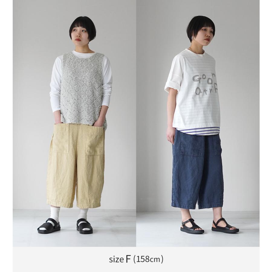 tumugu（ツムグ） ソリトリネン（1） 8分丈パンツ 日本製 / レディース