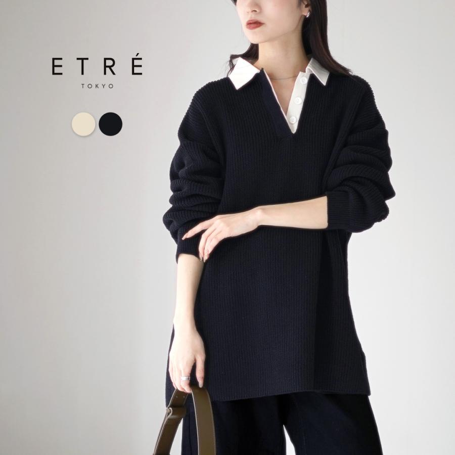 ETRE TOKYO（エトレトウキョウ） ラガーシャツニット プルオーバー