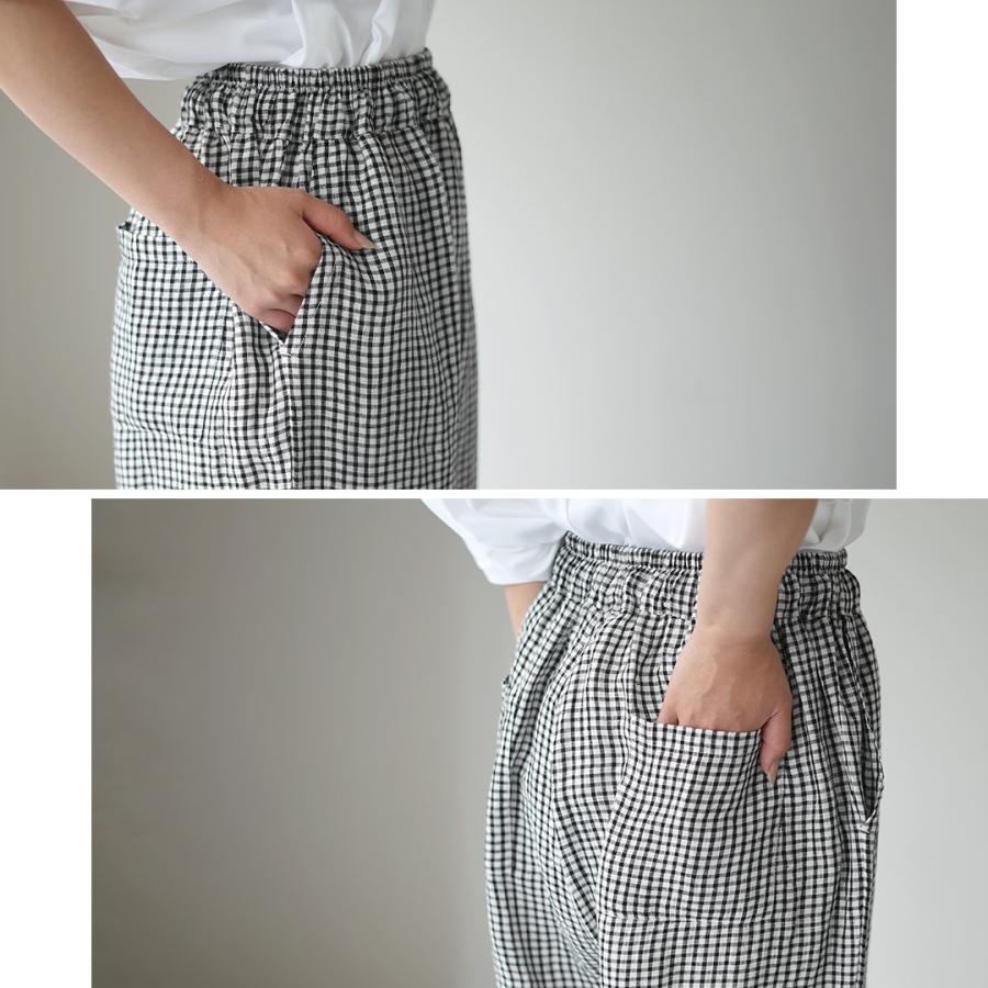 yoli ヨリ　コットン　イージーパンツ　ギンガムチェック yoli ヨリ コットン イージーパンツ ギンガムチェック yoli ヨリ