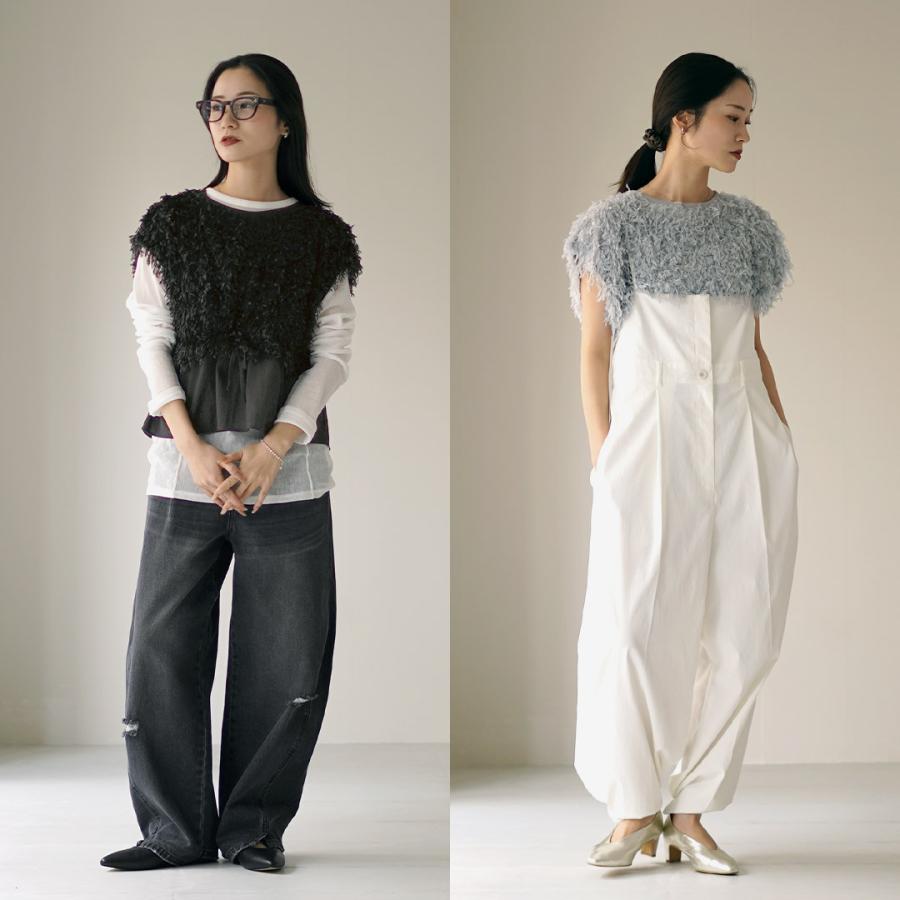 CYAN TOKYO（シアントーキョー） ブラウジング フェザー ブラウス