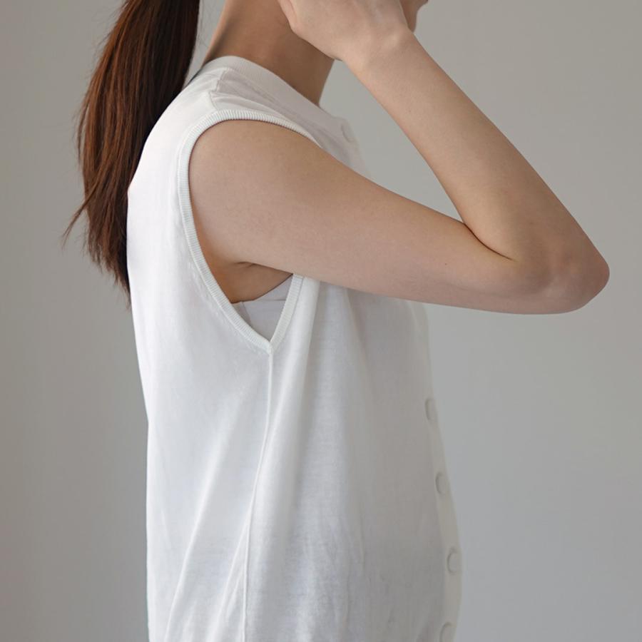 Shinzone（シンゾーン） アイス コットン ニット スリーブレス トップ