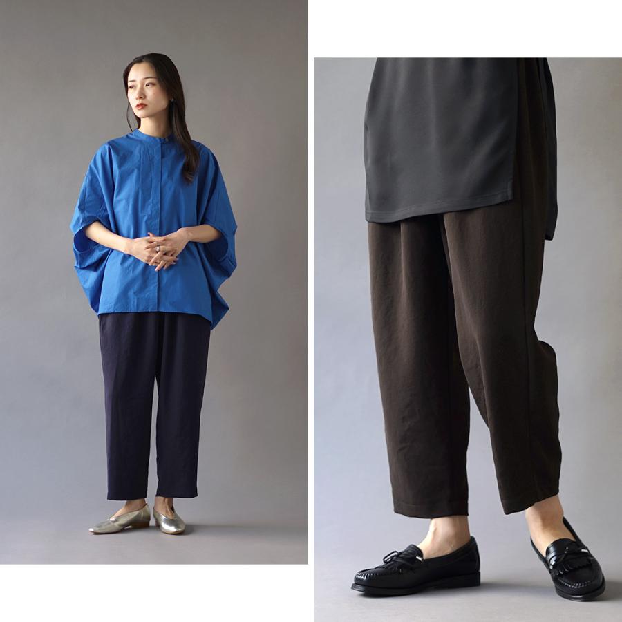 mizuiroind（ミズイロインド） ツイル タック イージーパンツ