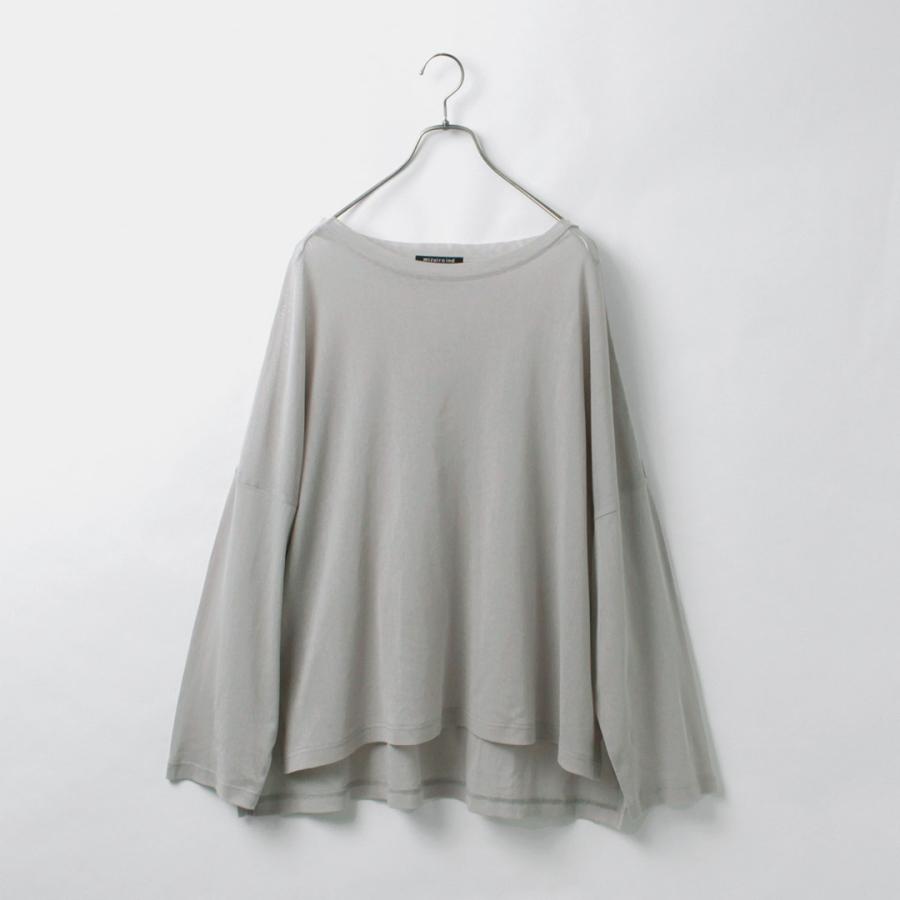 mizuiroind（ミズイロインド） メッシュ ロング スリーブ ワイドTEE