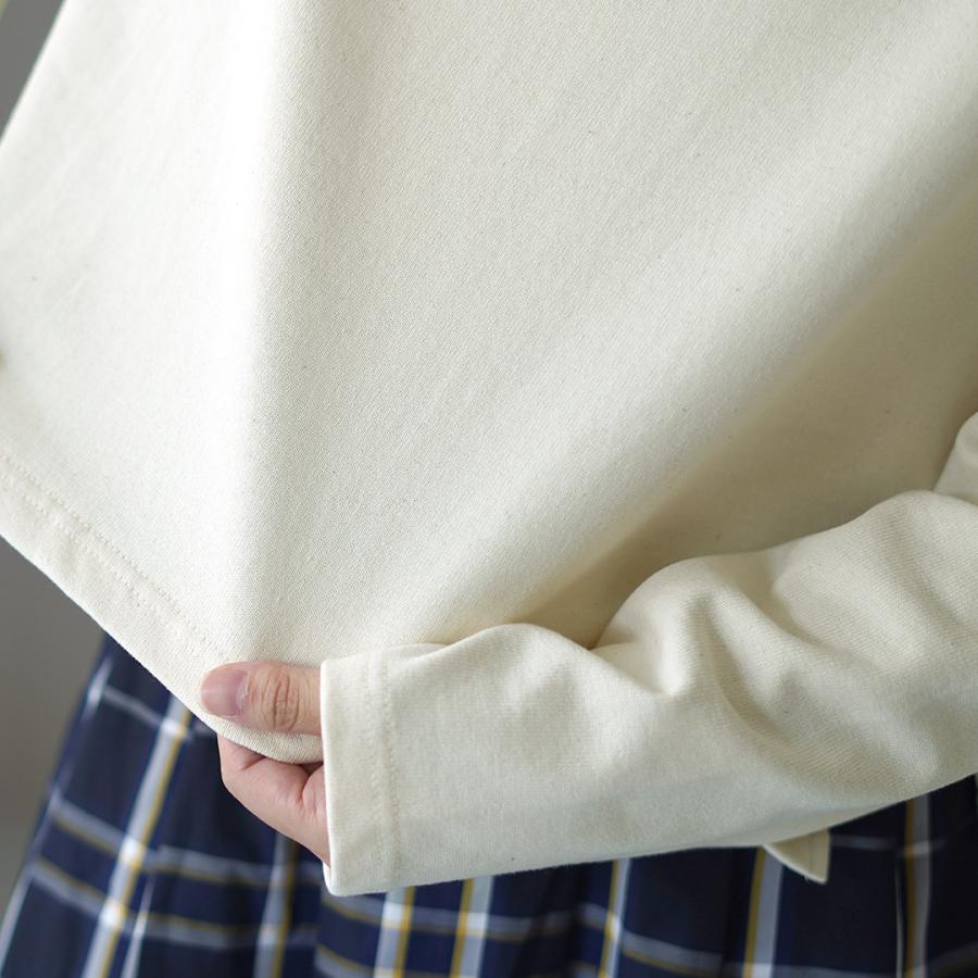 ORCIVAL（オーシバル） #B266 ボートネック ロングスリーブ クロップド