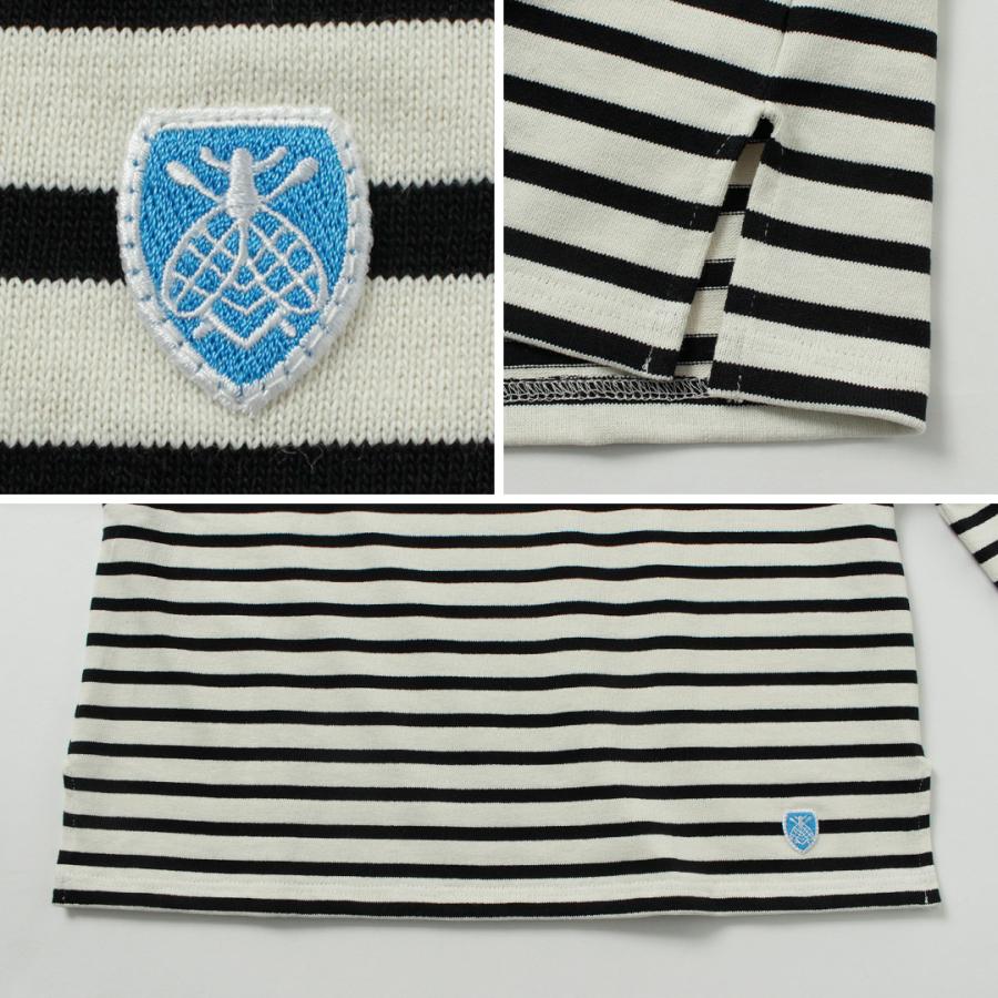 ORCIVAL（オーシバル） #B266 ボートネック ロングスリーブ クロップド 