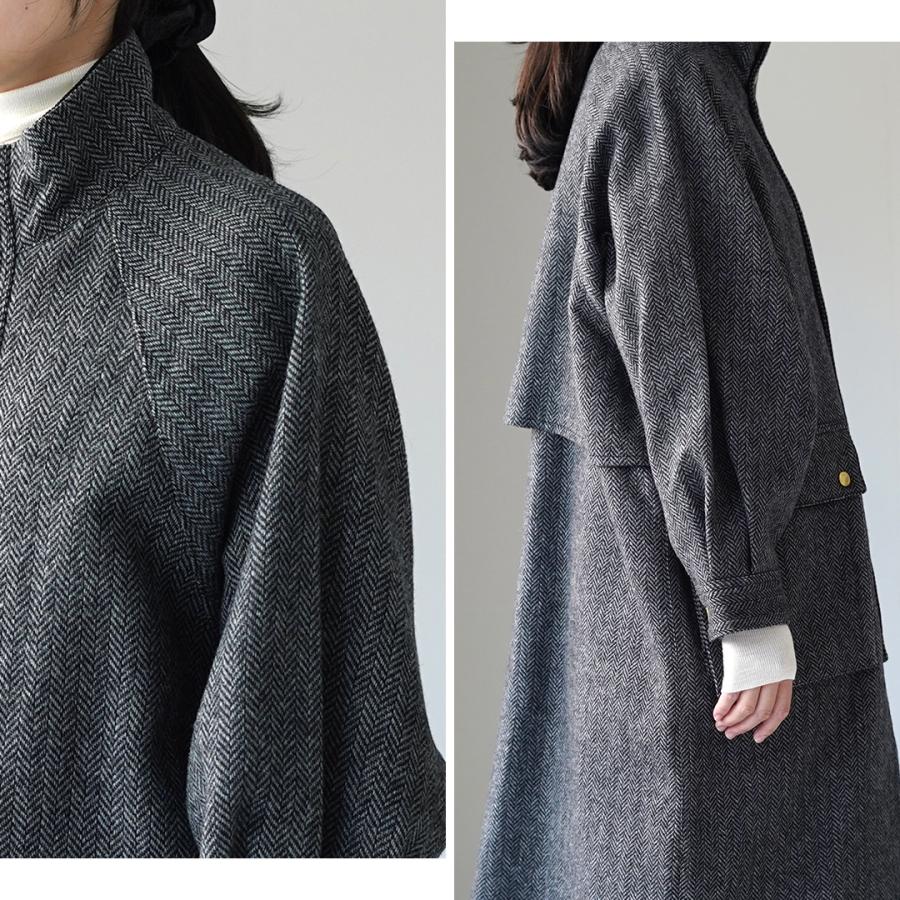 トラディショナルウェザーウェア　ELGIN エルガン　ヒートツィード ELGIN エルガン ヒートツイード｜ヘリンボーン (グリーン)｜ウィメンズ