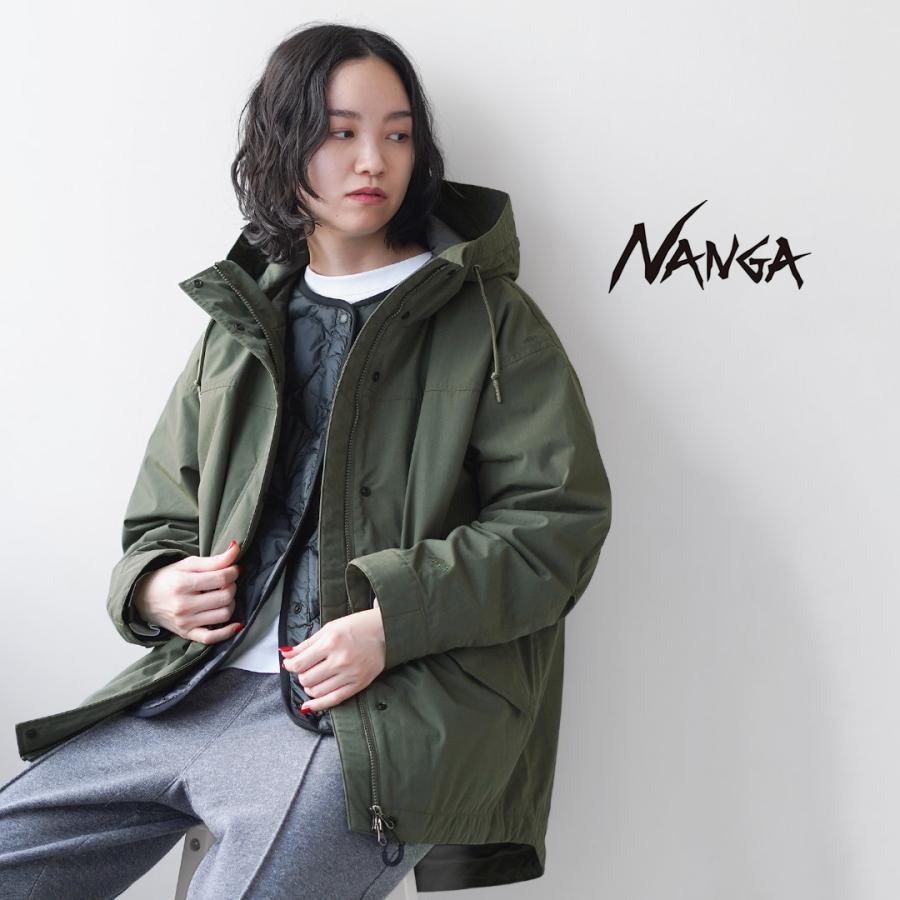 NANGA（ナンガ） ヒノック ダウン 3IN1 ジャケット レディース / シェル フーディー 撥水 ライナー付きの画像