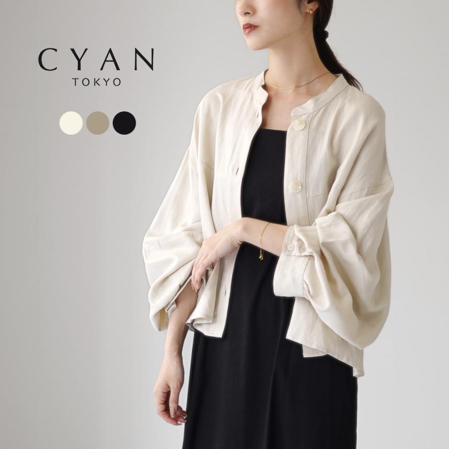 CYAN TOKYO（シアントーキョー） 2WAYカフス リネン シャツブルゾン