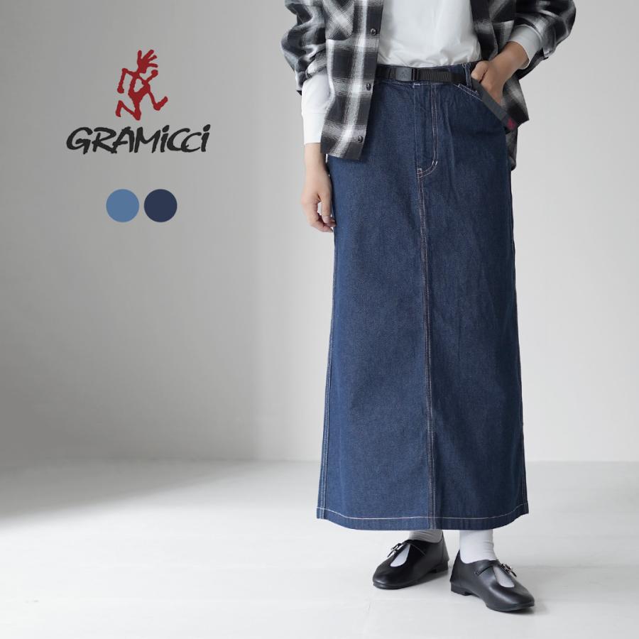 [超美品](g)グラム スカート インディゴ デニムスカート F Gramicci（グラミチ） サッタ? デニムスカート / ロング マキシ丈 A