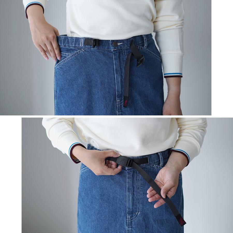 ミルクDENIM DUNGAREE×グラミチコラボラクガキスカート Gramicci（グラミチ） サッタ? デニムスカート / ロング マキシ丈 A