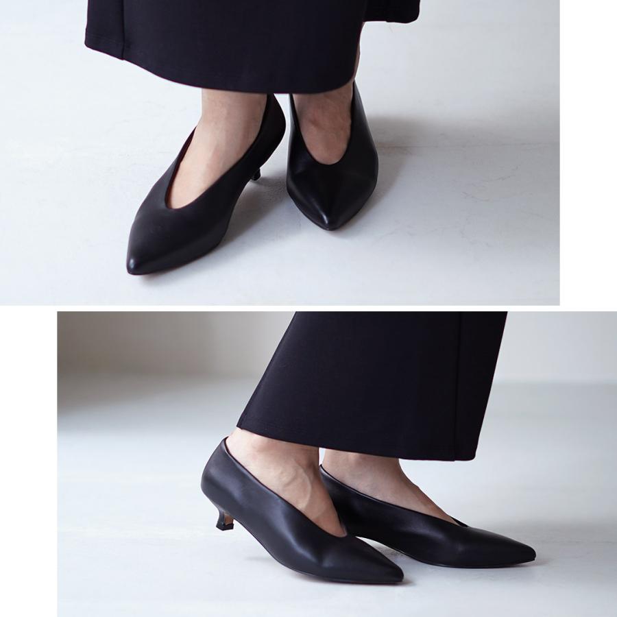 REMME（レメ） ポインテッド パンプス / レディース 靴 ローヒール 本