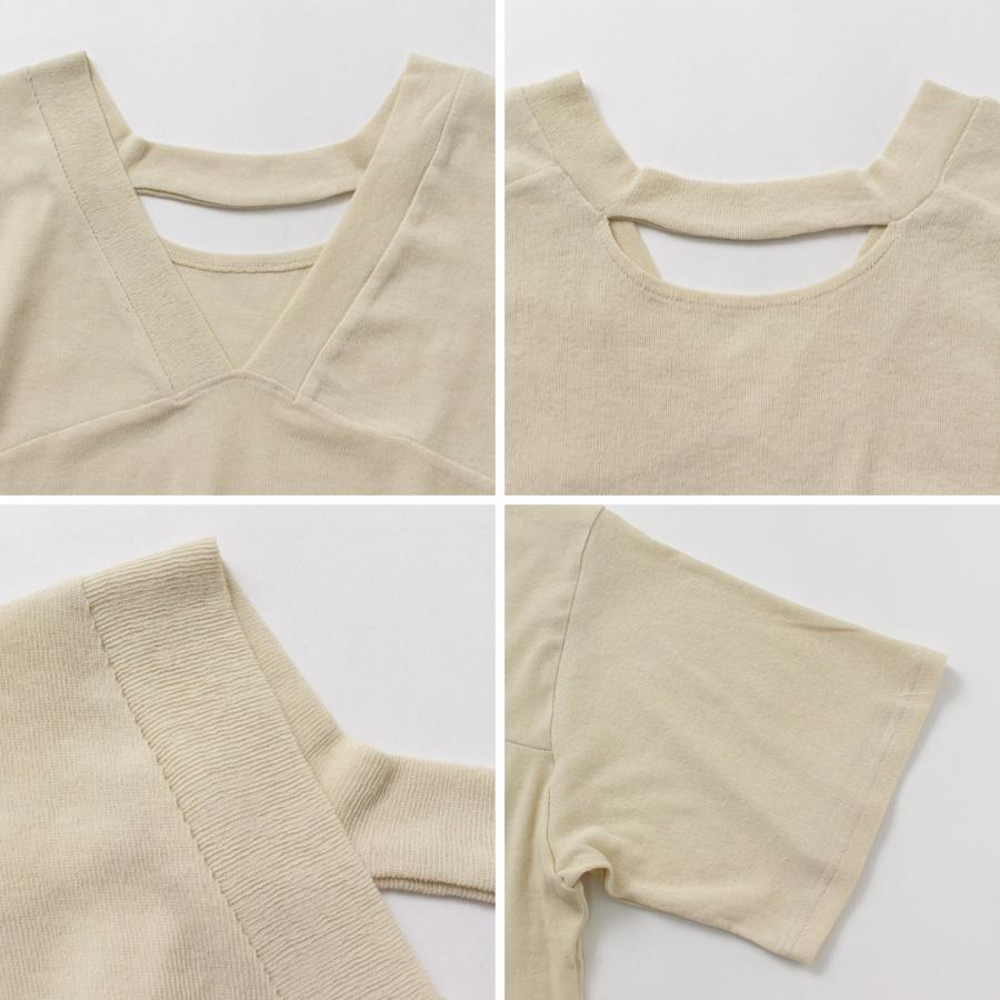 YENN YENN（イェン） 2WAY Vネック トップス / カットソー Tシャツ