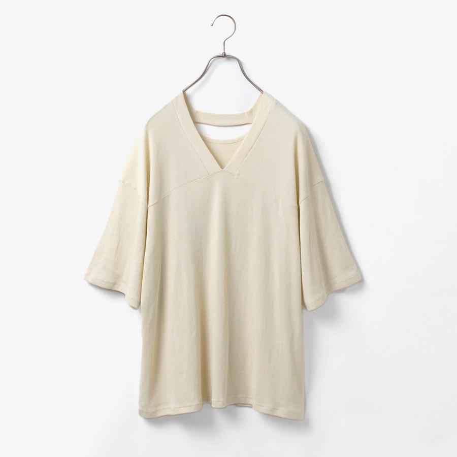 YENN YENN（イェン） 2WAY Vネック トップス / カットソー Tシャツ