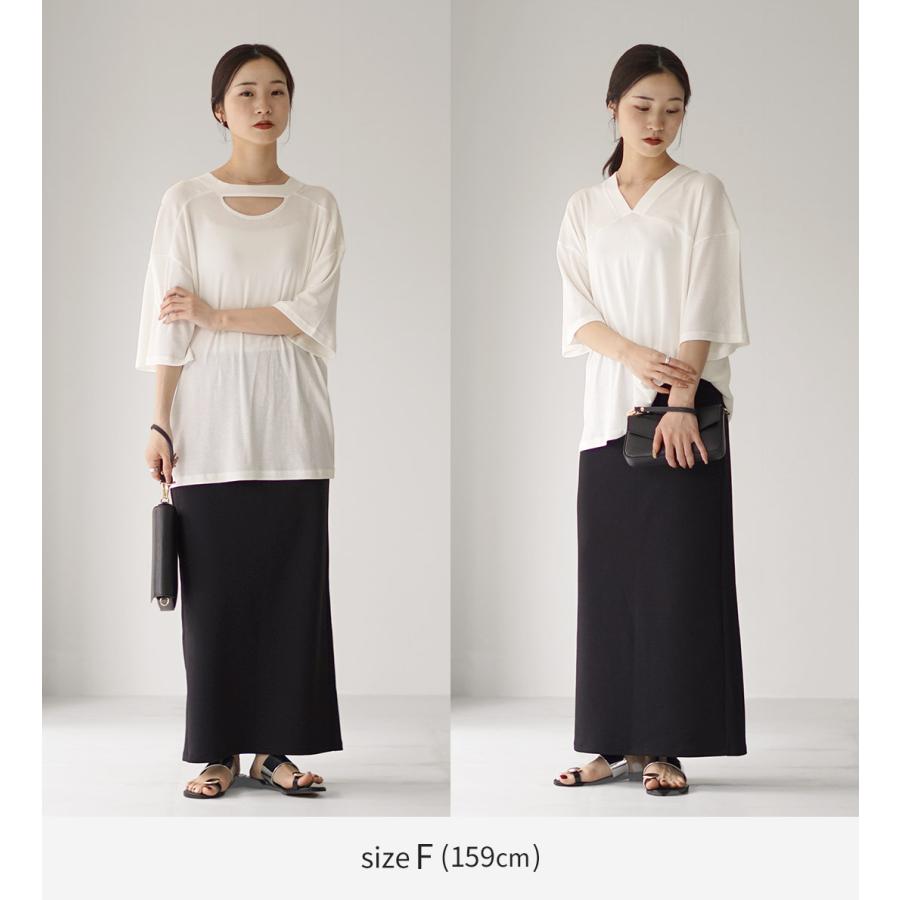 YENN YENN（イェン） 2WAY Vネック トップス / カットソー Tシャツ