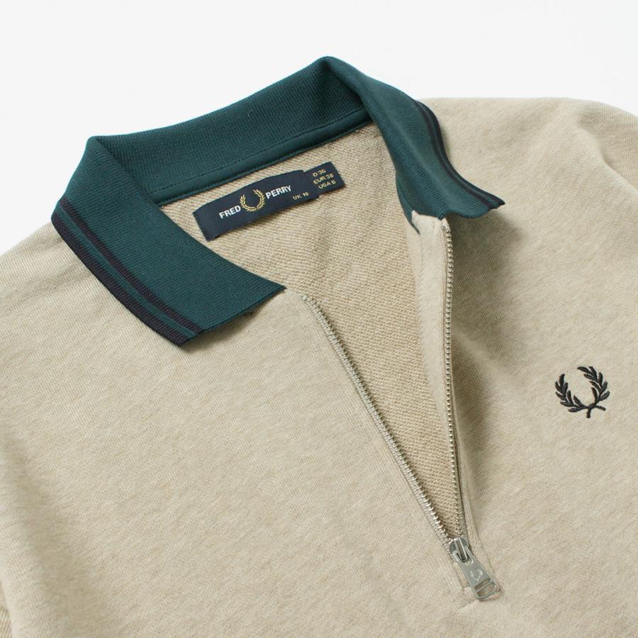 FRED PERRY（フレッドペリー） ジップ ネック カラースウェット