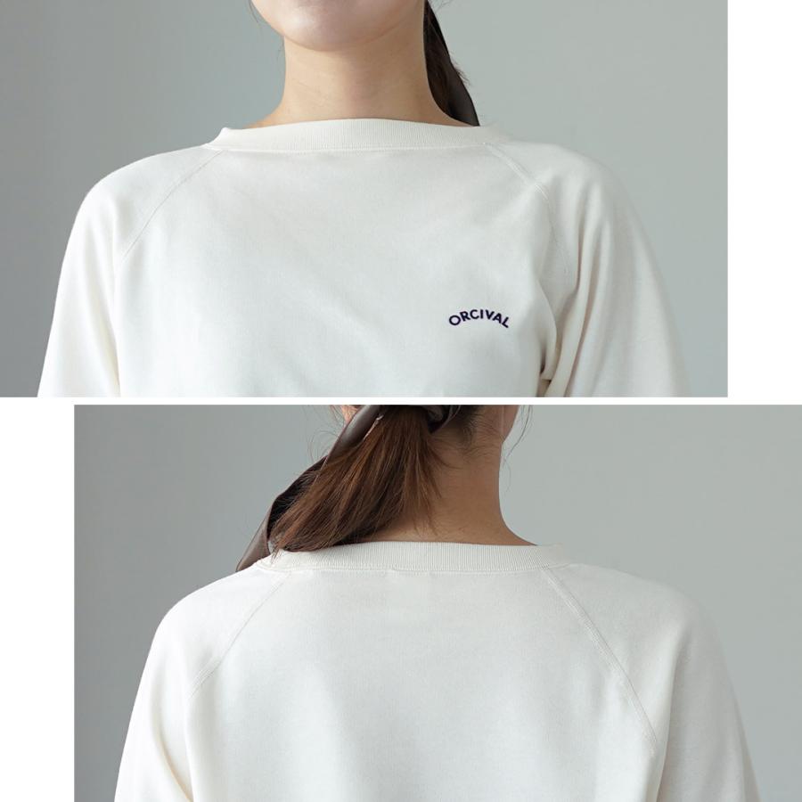 ORCIVAL（オーシバル） ミニ フレンチテリー ボートネック スウェット