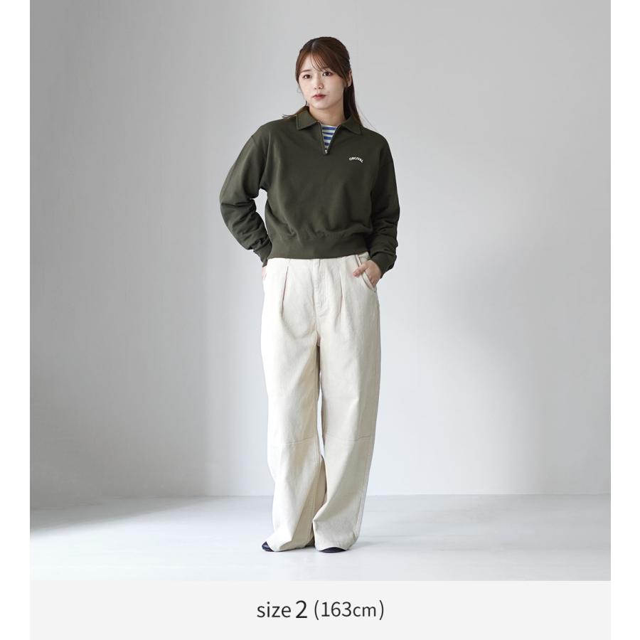 ORCIVAL（オーシバル） ミニ フレンチテリー ハーフジップ スウェット