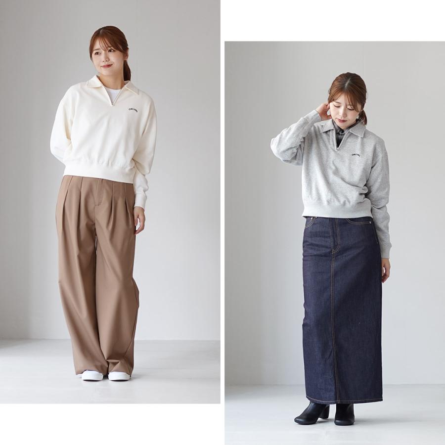 ORCIVAL（オーシバル） ミニ フレンチテリー ハーフジップ スウェット