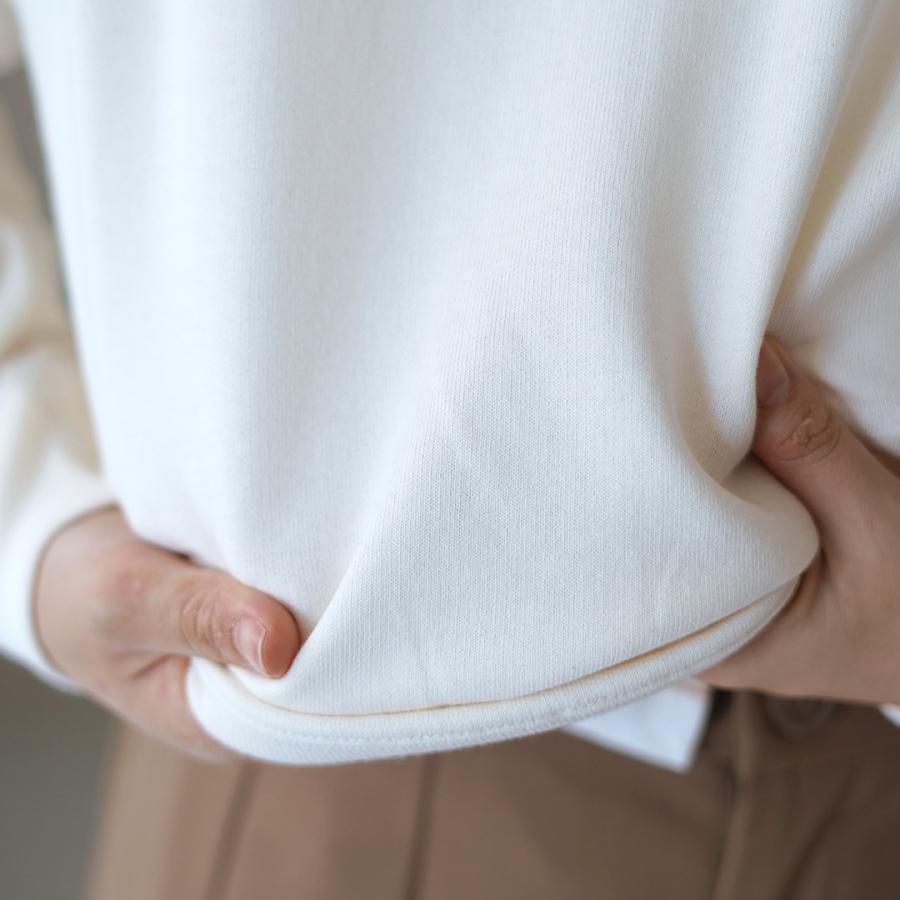 ORCIVAL エクリュ　スウェット　サイズ2 ORCIVAL（オーシバル） ミニ フレンチテリー ハーフジップ スウェット