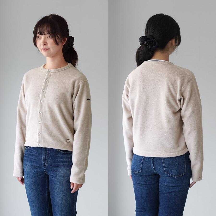ORCIVAL（オーシバル） フリース クルーネック カーディガン 日本製