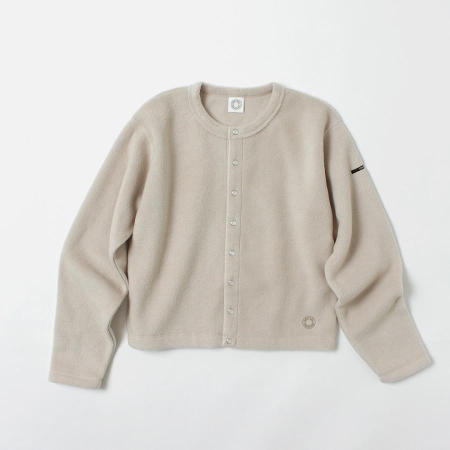 ORCIVAL（オーシバル） フリース クルーネック カーディガン 日本製