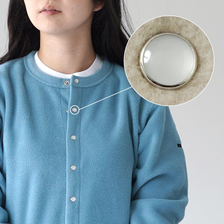 ORCIVALフリースクルーネックカーディガン ORCIVAL（オーシバル） フリース クルーネック カーディガン