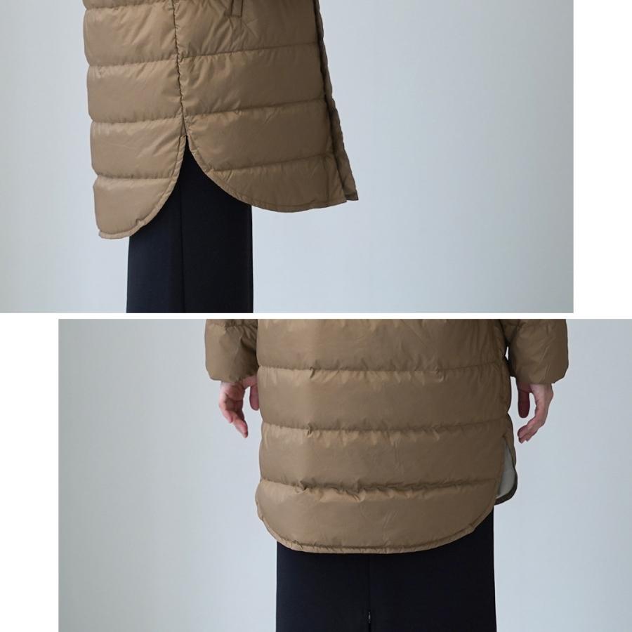 ORCIVAL（オーシバル） ラウンドネック ロング ダウンコート 