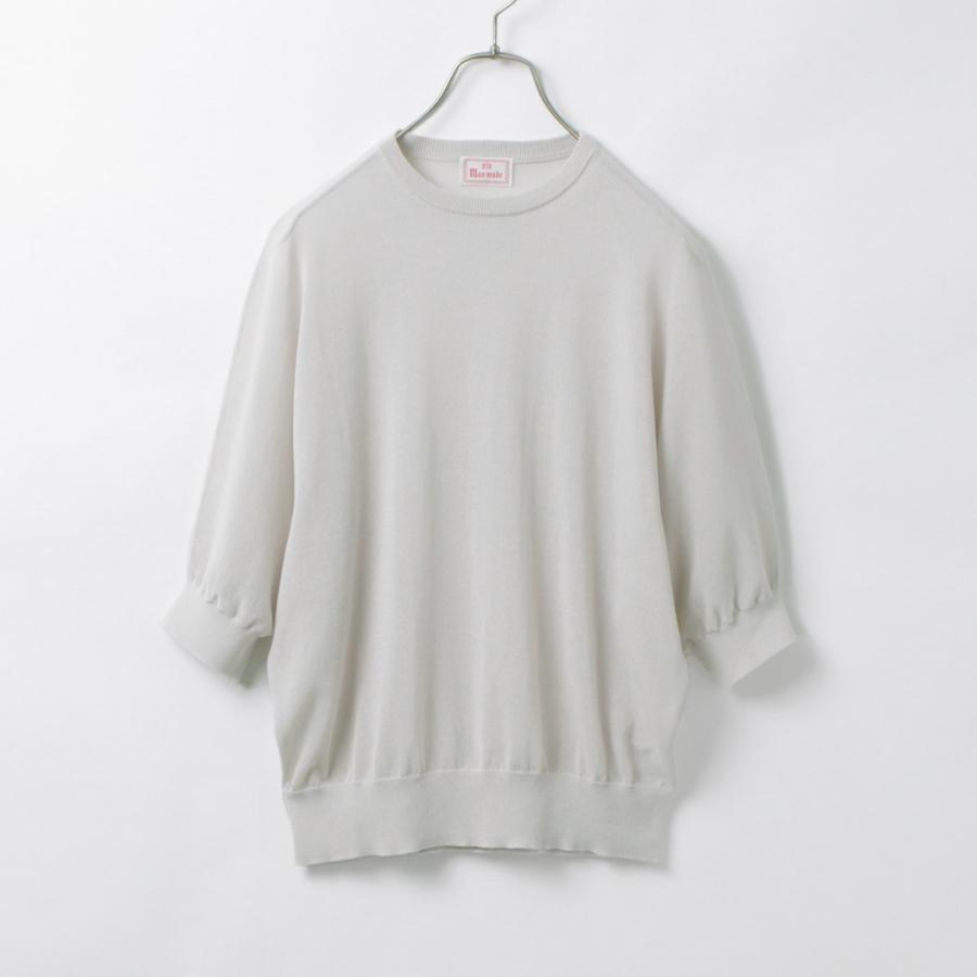 mao made（マオメイド） ヘルシーヤーン ニット ハーフスリーブ T