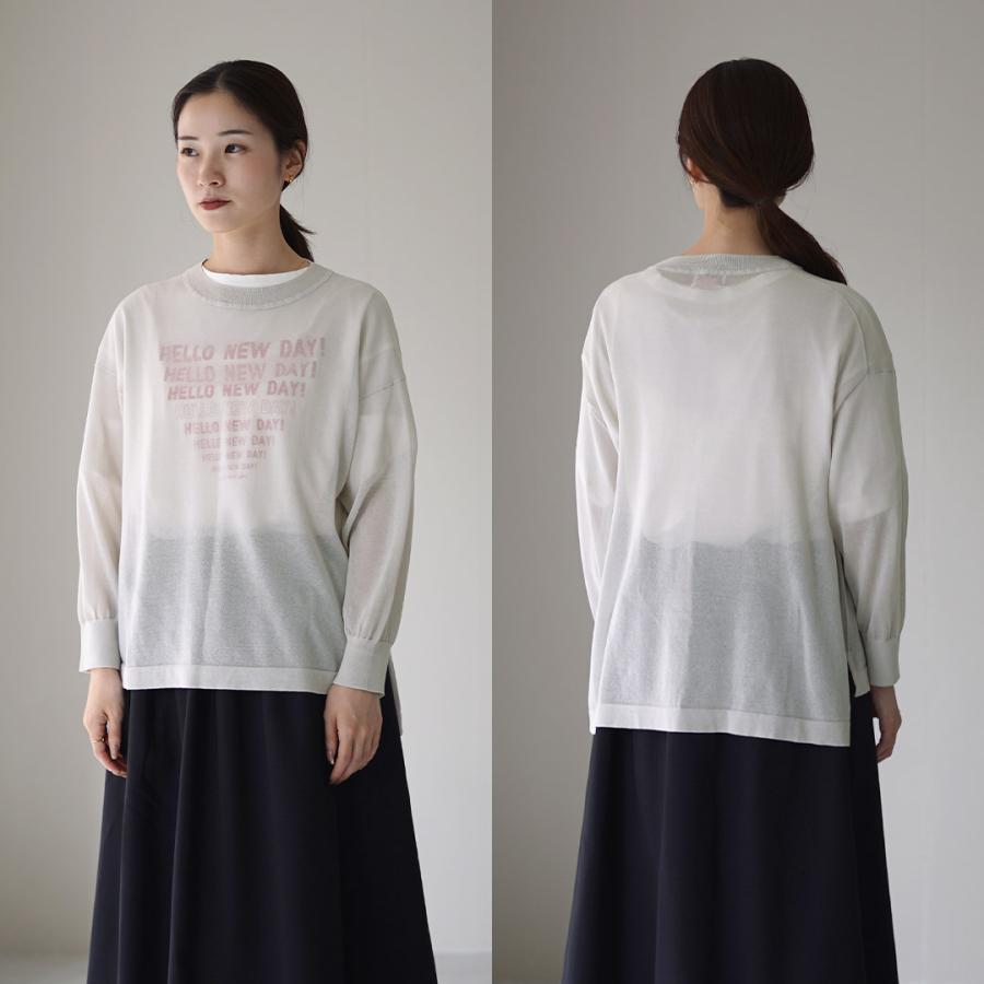 mao made（マオメイド） ヘルシーヤーン ニット ロングスリーブ T