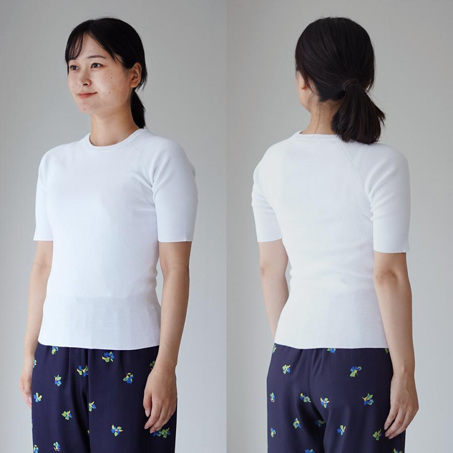 RYE TENDER（ライテンダー） MARAN TOP 5分袖 リブトップス / Tシャツ