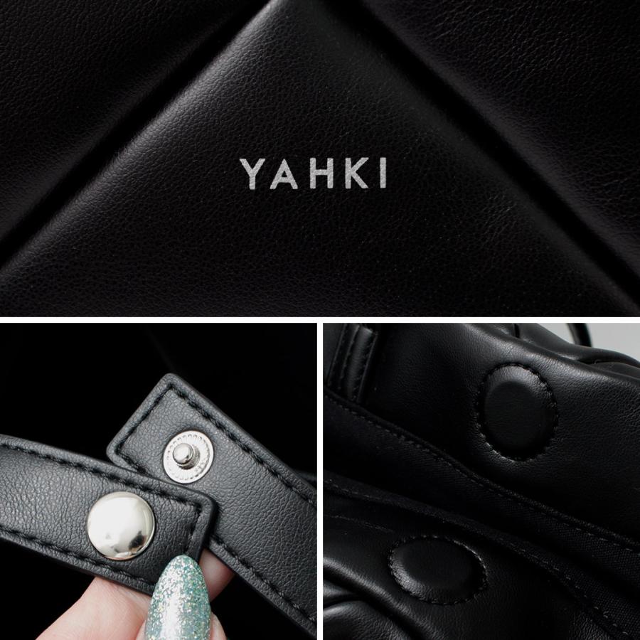 YAHKI（ヤーキ） ダイヤキルト トートバッグ フェイクレザー / レディース 合皮 A4 軽量 肩掛けの画像