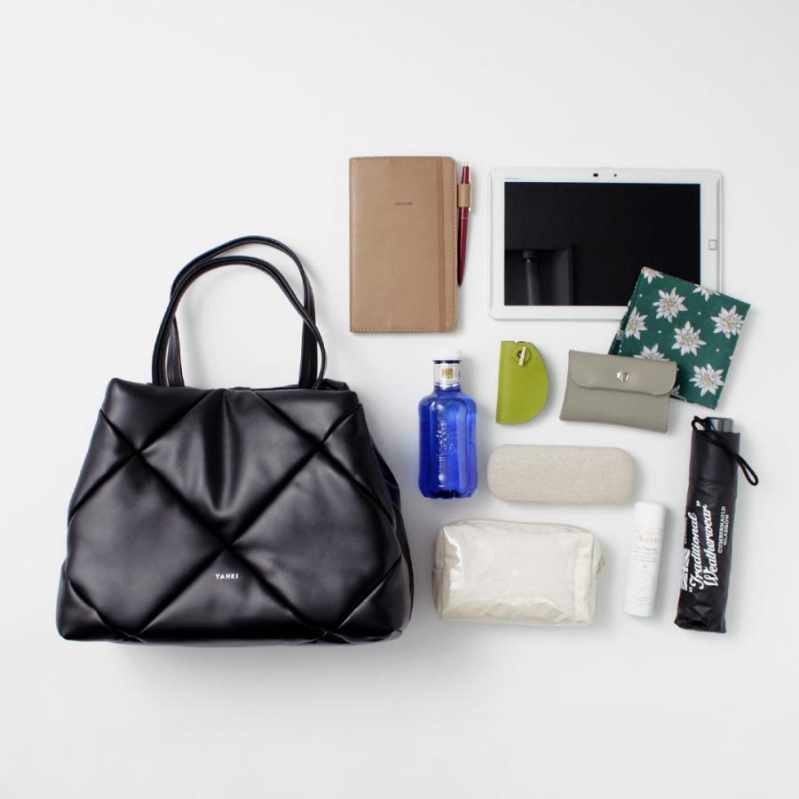 YAHKI（ヤーキ） ダイヤキルト トートバッグ フェイクレザー